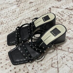 Dolce vita black chunky heels